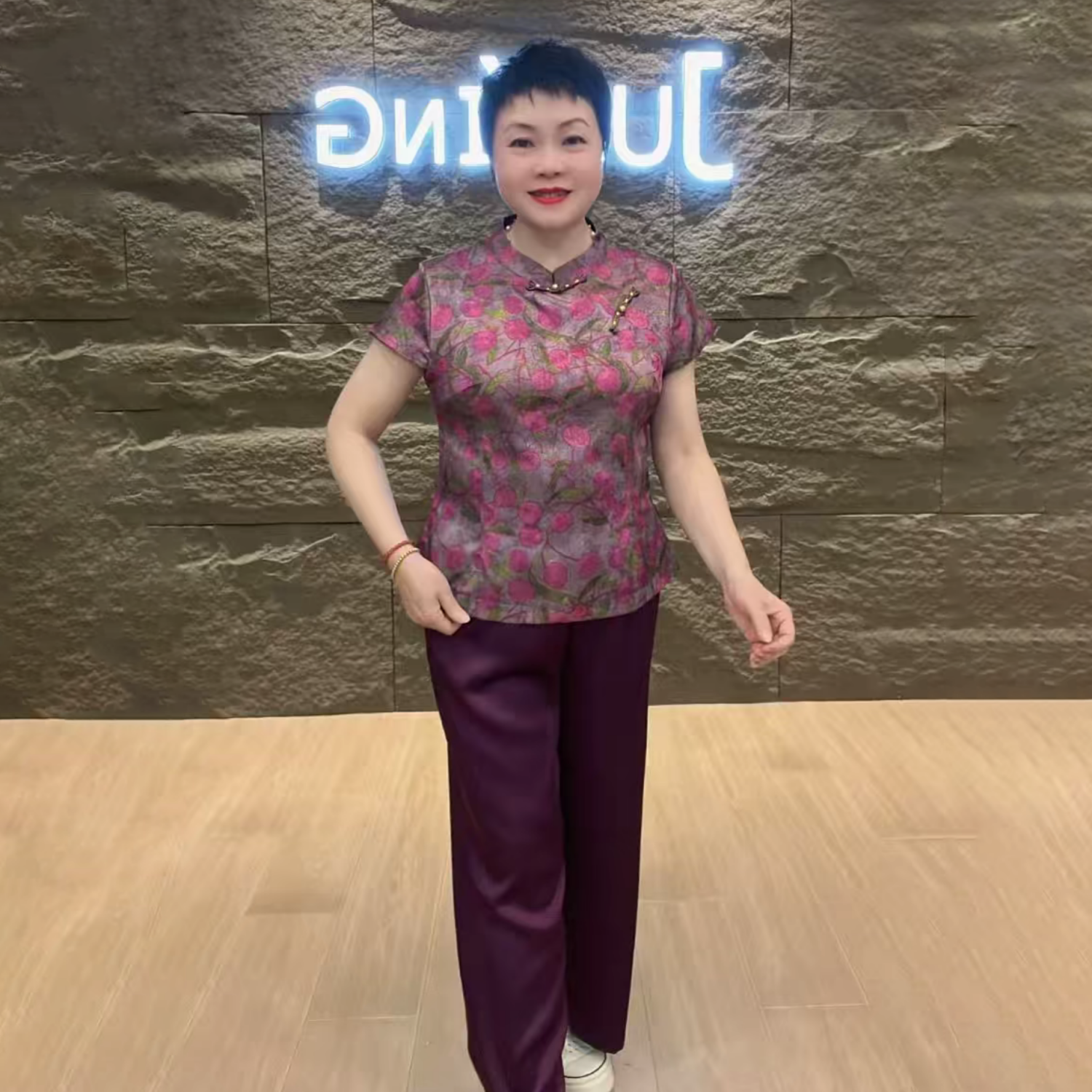 高贵夏季国风醋酸短袖旗袍衫上衣复古中老年妈妈宽松显瘦大码小衫