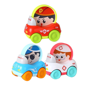 汇乐315儿童滑行转转车小汽车宝宝消防车警车套装男孩玩具1-3-6岁