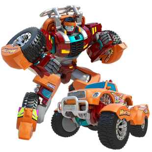 托宝战士银河侦探巨岩先锋儿童男孩变形机器人金刚兄弟越野车玩具