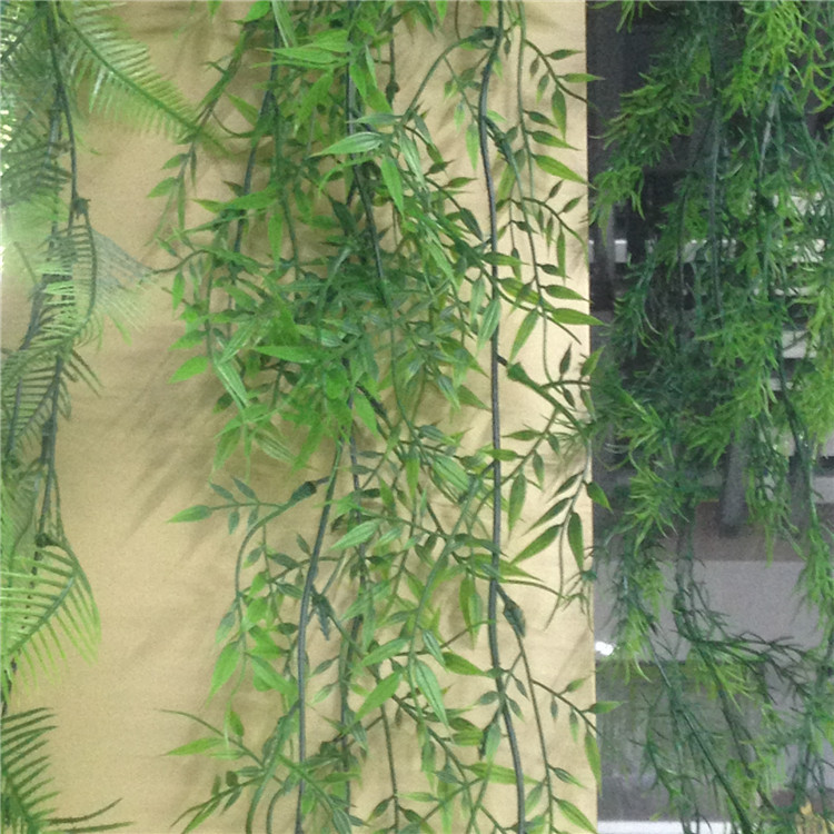 厂家供应 绿色植物壁挂藤条 居家室内外装饰造景绿植背景墙植物墙