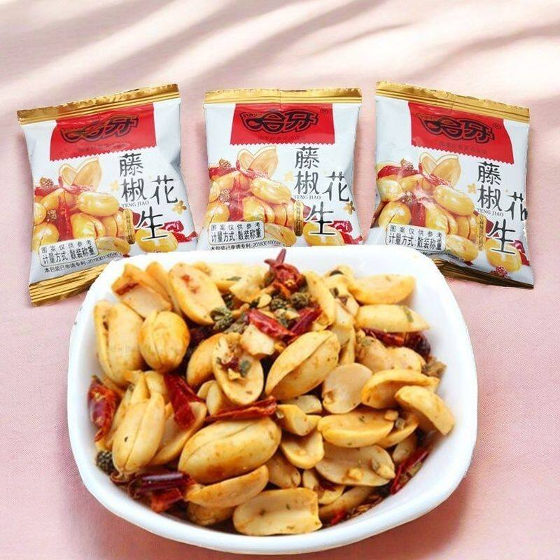 哈牙藤椒花生麻辣熟米回
