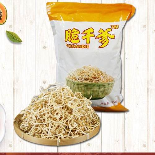 ￥脆干爹青木瓜丝干新丝酱菜横县特产散装香辣广西木瓜条丁500g干