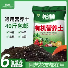 40斤大包营养土养花通用型有机肥料种菜多肉绿植种植土花泥炭土壤