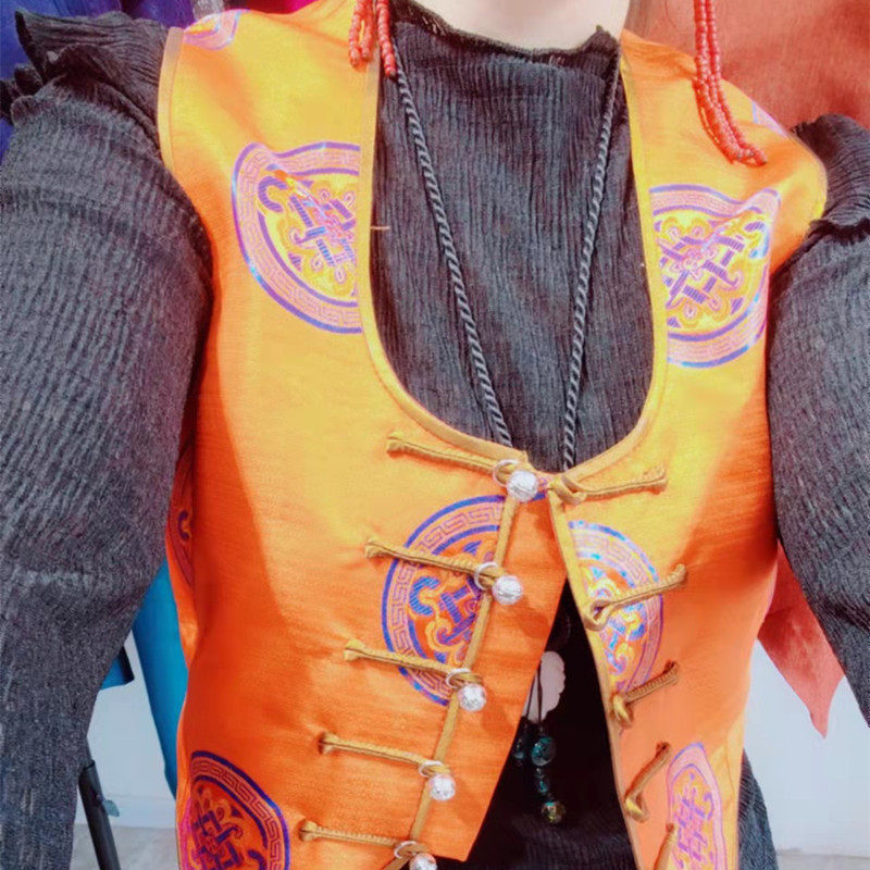 蒙古高伊菡马甲背心民族风