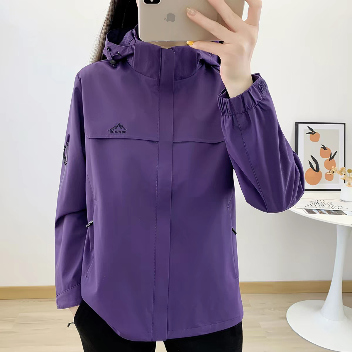 2026新款冲锋衣女士春秋季网衬户外防风防水徒步登山服男休闲外套