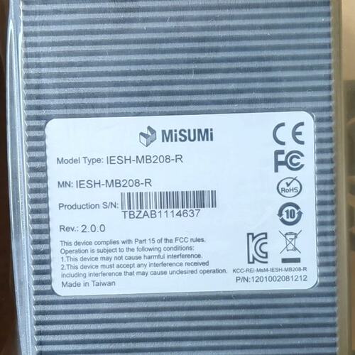 议价米思米工业交换机IESH-MB208-RIESHMB208RMB208-RMB208R
