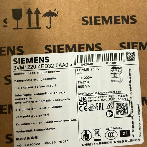 断路器3VM1220-4ED32-0AA03VM1220-4ED36-0AA03VM1220-4ED38-0AA0