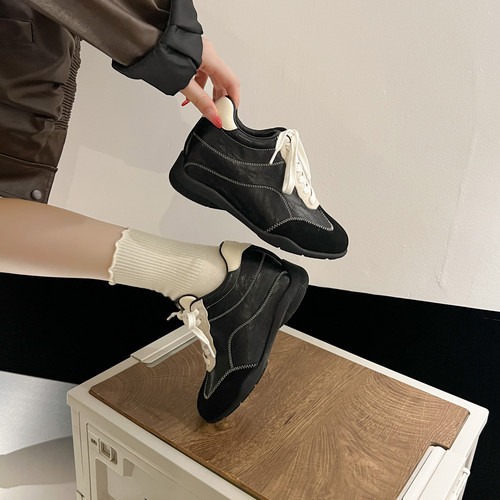 隐形内增高7CM~真皮德训鞋不累脚