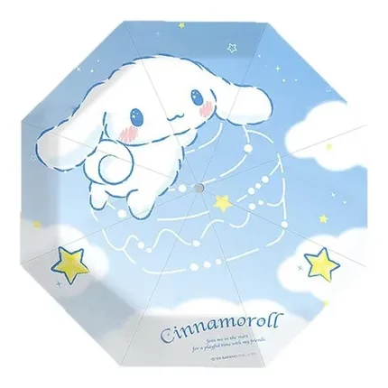 晴雨伞迷你防晒太阳伞口袋伞女小巧遮阳正版玉桂狗三丽鸥便携自动