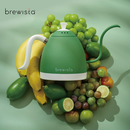 Brewista手冲咖啡壶细长嘴不锈钢温控水壶家用咖啡器具0.6L青松绿