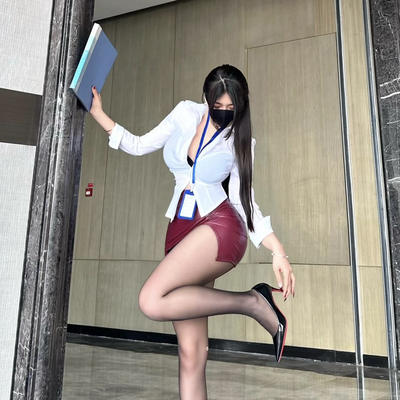 纯欲风性感OL秘书制服套装女