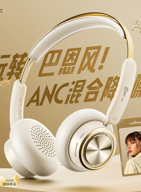 iKF R5降噪头戴式耳机复古高颜无线蓝牙时尚OOTD美拉德艺术风