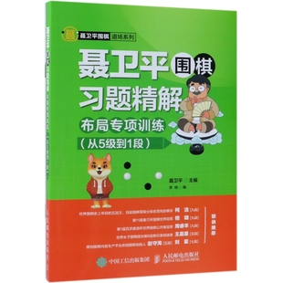 正版 聂卫平围棋习题精解 聂卫平 聂卫平围棋道场系列 书籍 附布局专项训练从5级到1段