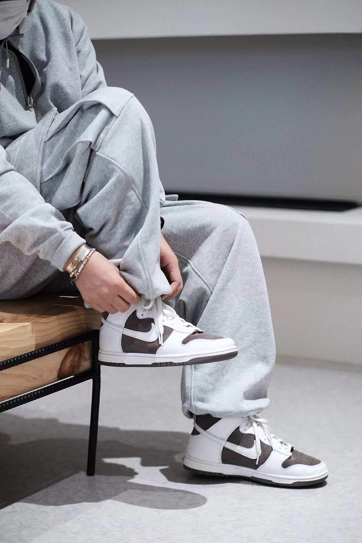 williamin 25fw卫裤加绒多口袋工装日系TECH SWEAT 6P PANTS