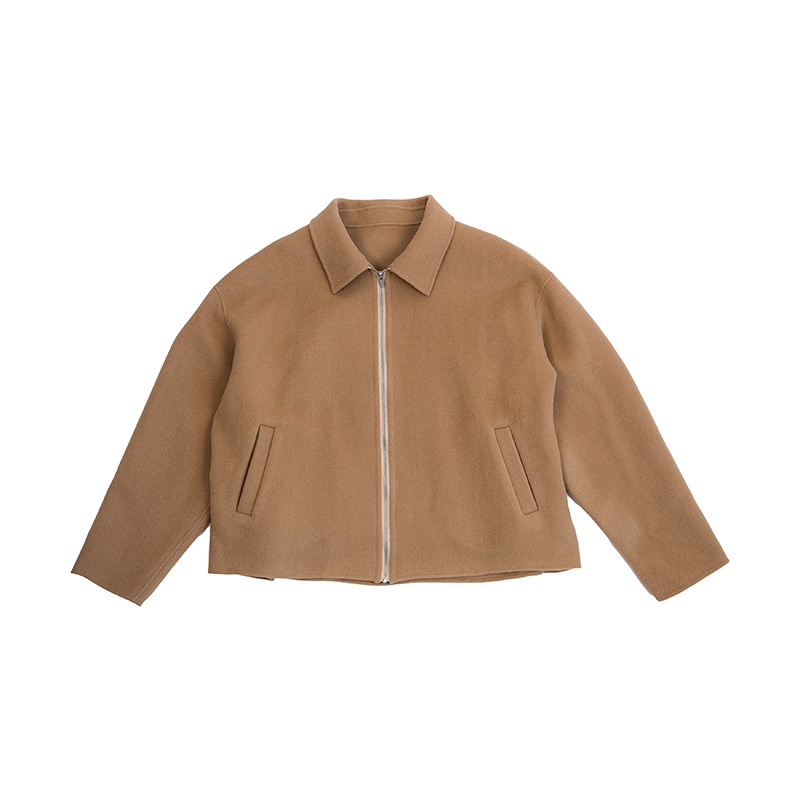 williamin 100%羊毛双面呢廓形短宽夹克clean fit休闲外套25AW