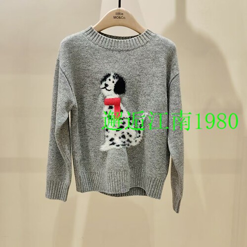 little moco童装25年冬装新款男女童毛衣针织套衫毛织KBE4SWT013