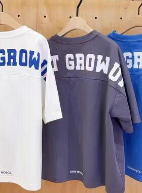 Little MOCO.专柜正品25年夏男女童圆领宽松短袖T恤KBE2TEE031