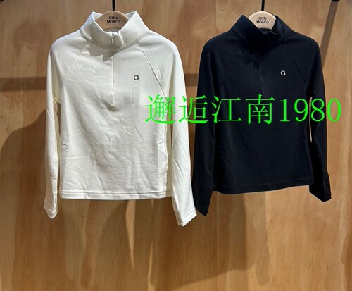 little moco专柜正品25年冬款男女童短款半开襟长袖T恤KBE4TEE003