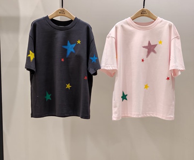 little moco童装26夏新款男女童星星印花短袖T恤KBF2TEET09