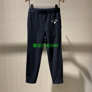 小moco专柜正品2024年冬季女童百搭修身打底裤子 KBD4PAT001