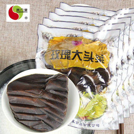其门堂玫瑰大头菜咸菜疙瘩头菜酱菜咸菜下饭菜疙瘩菜萧山特产500g