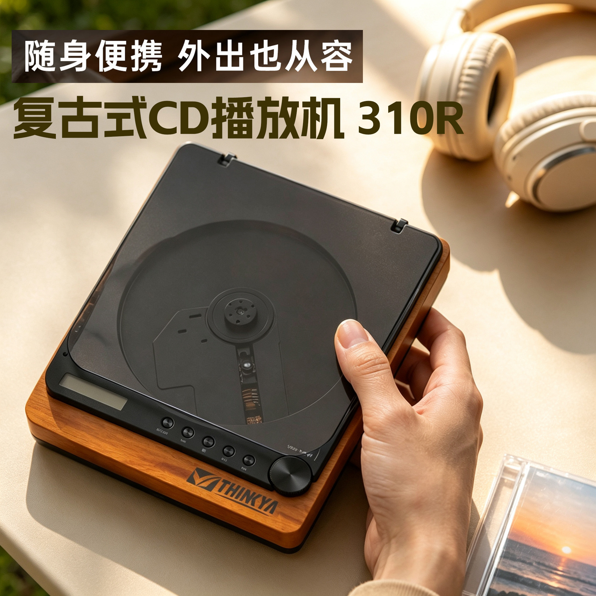 THINKYA JA-310R复古发烧级CD播放机专辑碟片播放器光纤无损输出图片