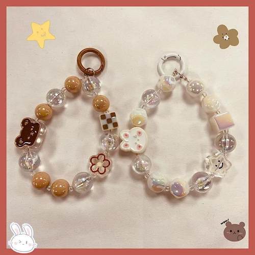 日系少女ins手机挂绳短款