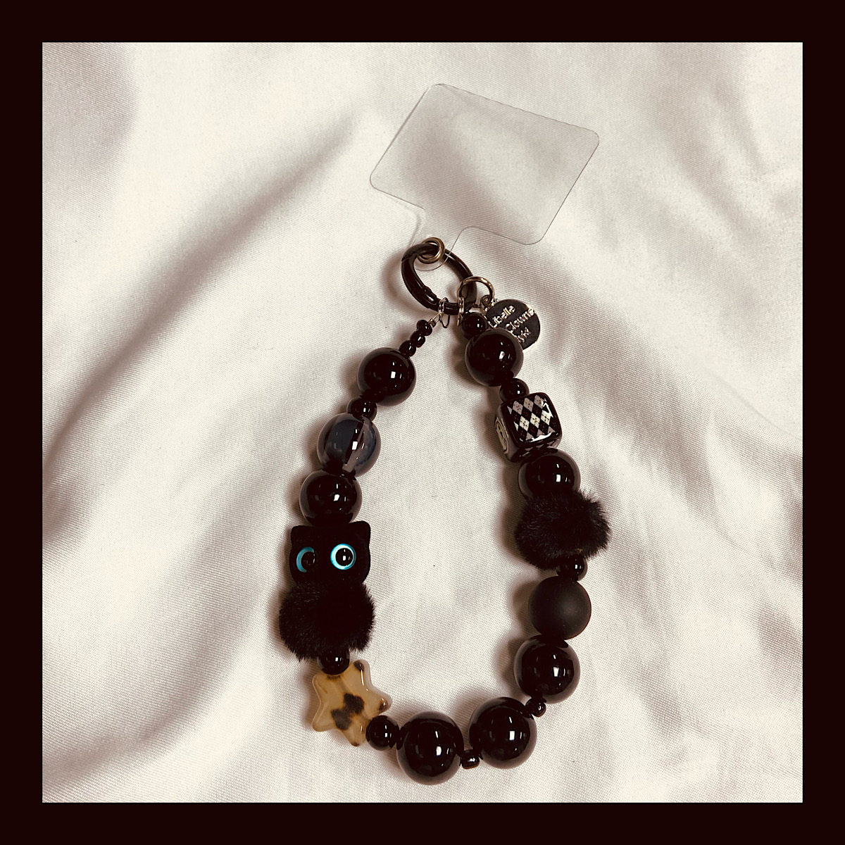 手机链小猫手机链手机壳挂链DIY相机链条耳机壳挂件可爱手带