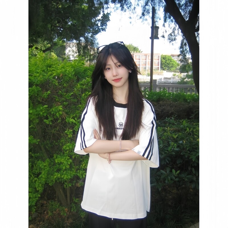 美式三条杠短袖T恤女大童