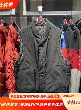 中国李宁26春季新款男女潮流舒适百搭简约v领运动棉马甲AMMW009