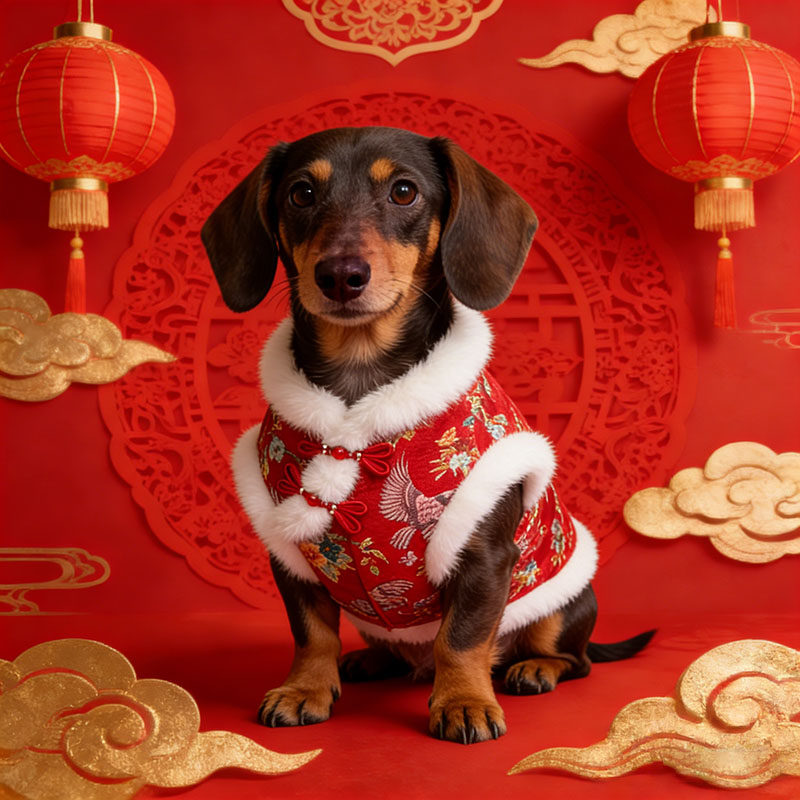 腊肠犬专用狗狗新年衣服小狗拜年服小型犬春节过年棉衣冬季天喜庆,宠物/宠物食品及用品,狗宠物服装/雨衣,淘宝优惠券,粉丝福利购,淘宝优惠卷