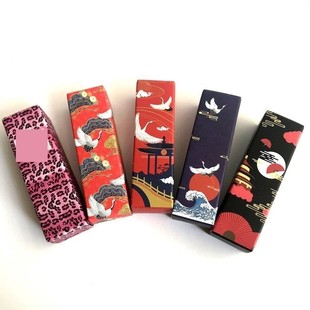 定制 中国风盒子口红包装盒单支唇膏盒唇釉纸盒手工口红包装盒礼