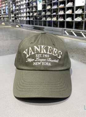 正品MLB男女款2025秋新款时尚透气舒适休闲运动纯棉休闲帽3ACPV23