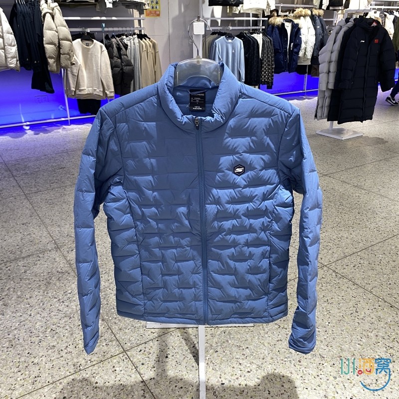 正品斯凯奇轻薄款修身男羽绒服