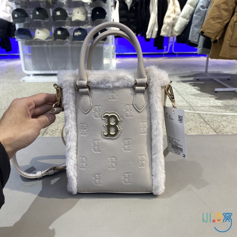 正品MLB老花满印时尚百搭小巧童运动休闲单肩包斜挎包7ACRM0946