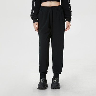 新款正品MLB简约保暖束脚宽松男女情侣运动休闲针织长裤3APTB0161