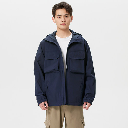 添柏岚男秋季连帽运动梭织夹克