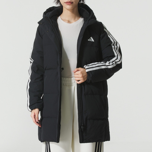 ADIDAS阿迪达斯三条纹女款羽绒服