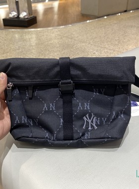 正品MLB简约LOGO百搭时尚男女运动休闲拎包斜挎包单肩包3ACRM035N