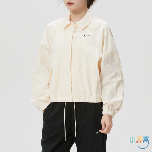 耐克女款简约LOGO梭织夹克