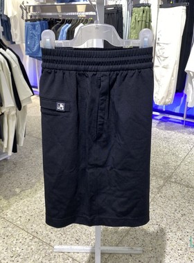 2025夏新款正品MLB男女经典简约纯色休闲运动梭织短裤3ASPB1353