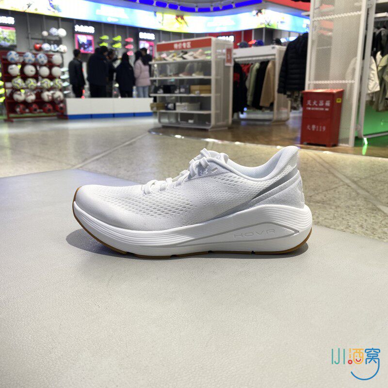 正品UA安德玛女简约透气纯色低帮百搭新款系带运动休闲户外跑步鞋