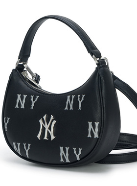 正品MLB简约LOGO时尚百搭男女款运动休闲单肩包斜挎包3ACRMM16N