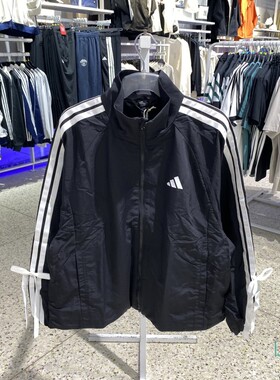 正品ADIDAS阿迪达斯LOGO女系蝴蝶结三条纹梭织运动夹克外套KT5003