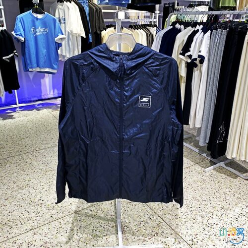 正品SKECHERS斯凯奇透气男梭织连帽运动夹克外套P225M276 - 封面