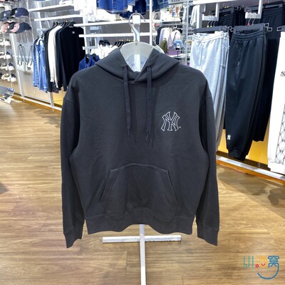 新款正品MIB简约字母百搭男女运动休闲连帽卫衣套头衫3AHDB0544