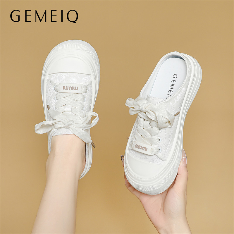 戈美其厚底德训鞋包头拖女款夏季上新复古百搭板鞋外穿懒人半拖鞋