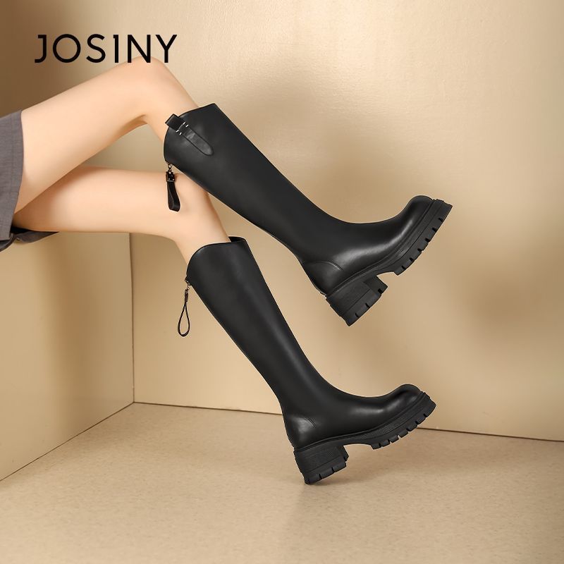 时尚休闲大气加绒骑士靴