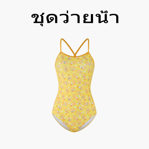 Naga swim泰式设计泳衣女士连体三角专业训练游泳馆专用高级感