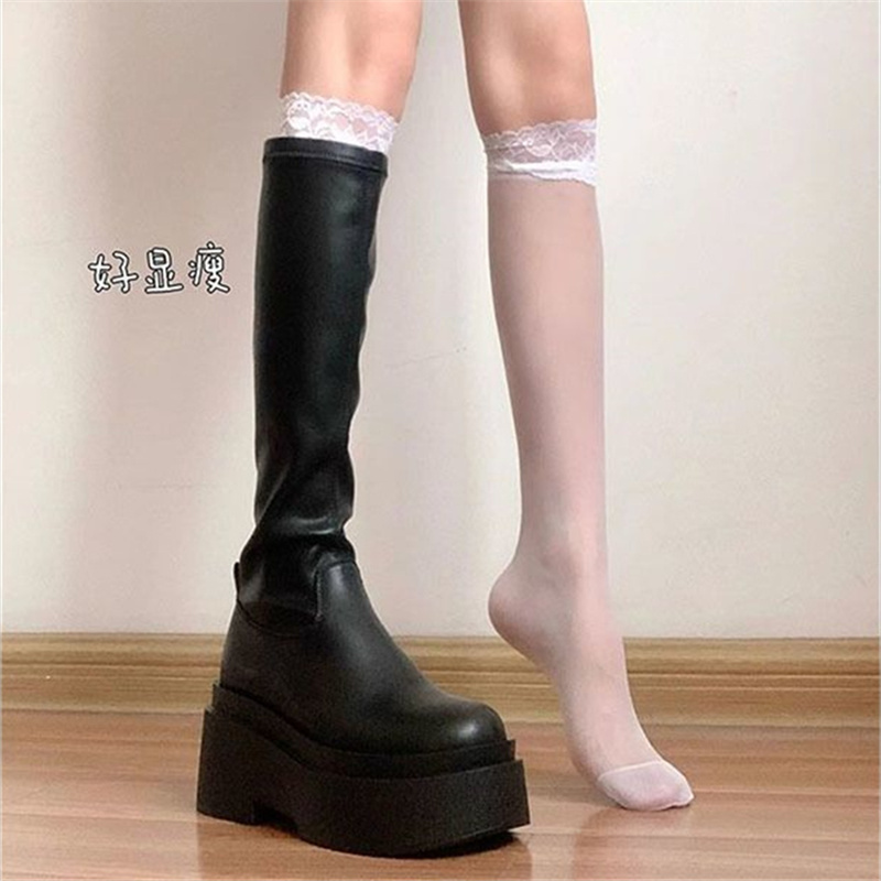 品牌真皮长靴瘦瘦靴骑士靴高筒靴